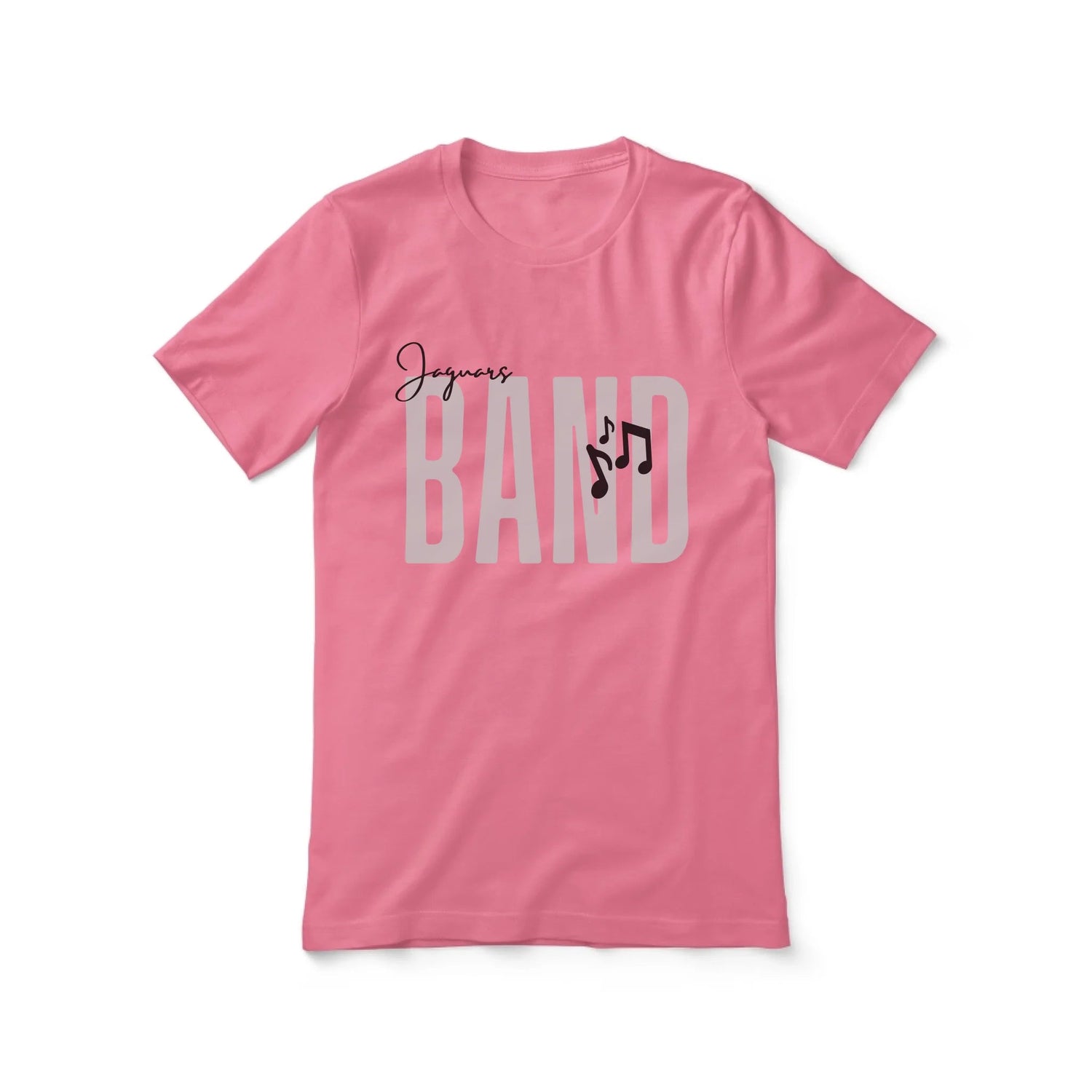 Personalized Band Shirt With Modern Bold Design on a Unisex T-Shirt