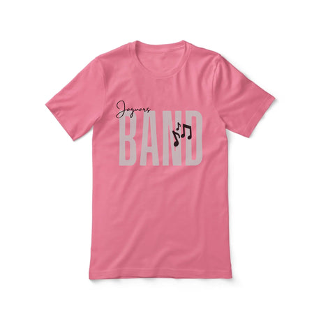 Personalized Band Shirt With Modern Bold Design on a Unisex T-Shirt