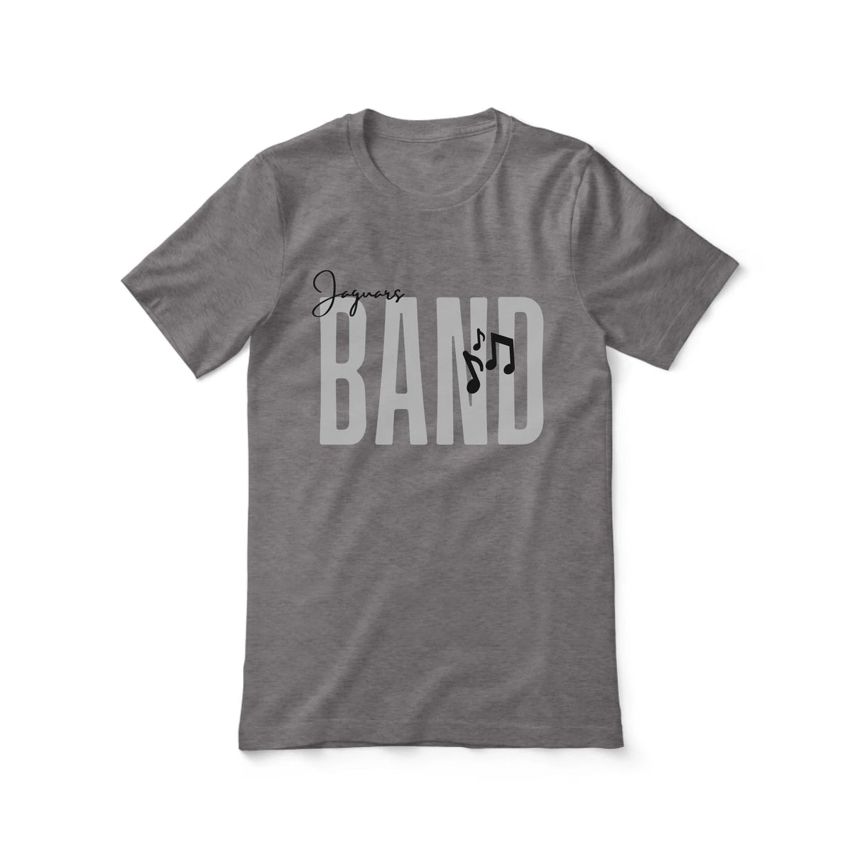 Personalized Band Shirt With Modern Bold Design on a Unisex T-Shirt