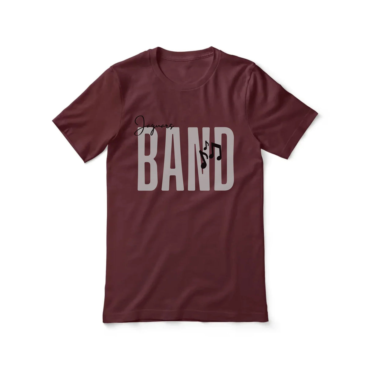 Personalized Band Shirt With Modern Bold Design on a Unisex T-Shirt