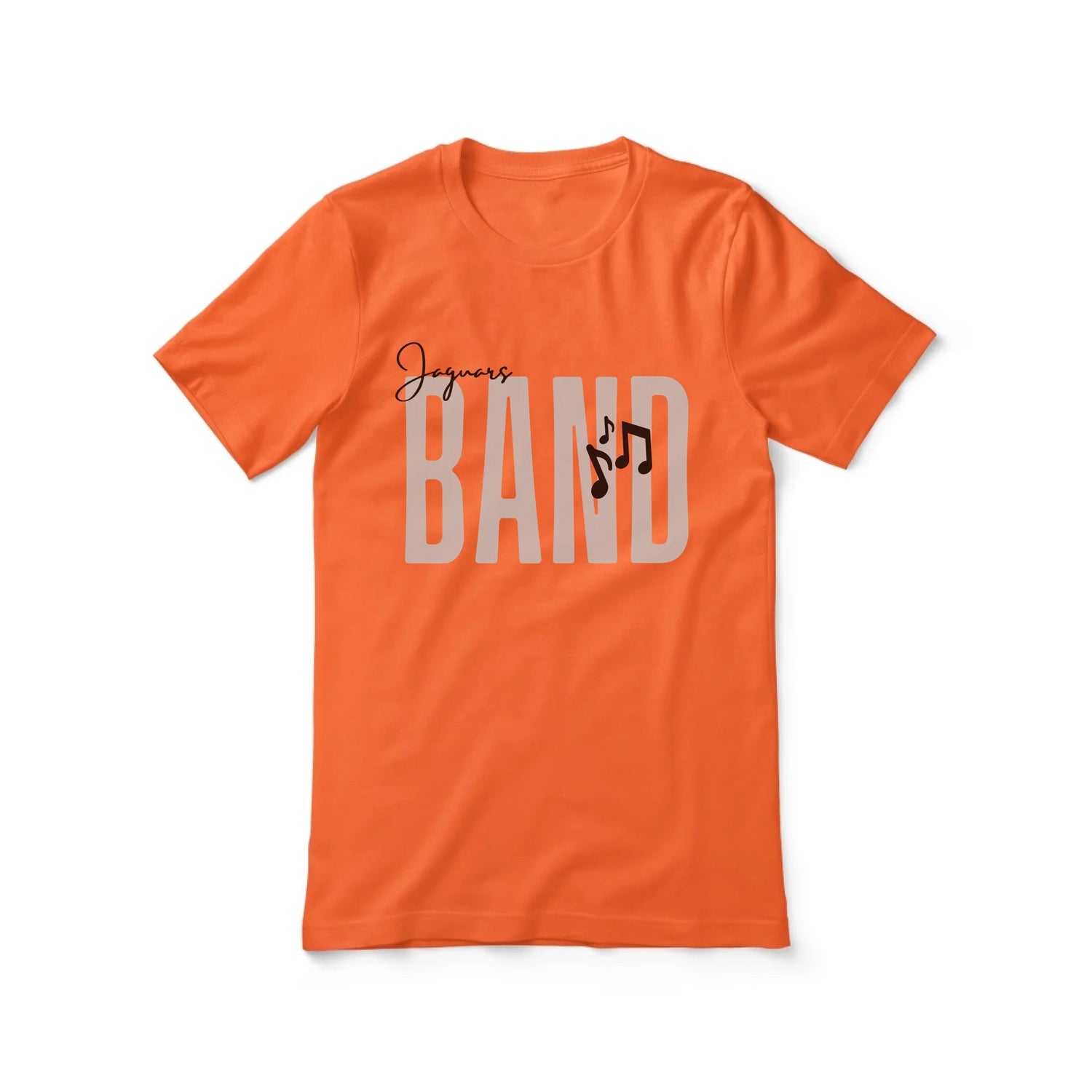 Personalized Band Shirt With Modern Bold Design on a Unisex T-Shirt