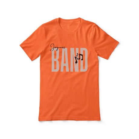 Personalized Band Shirt With Modern Bold Design on a Unisex T-Shirt