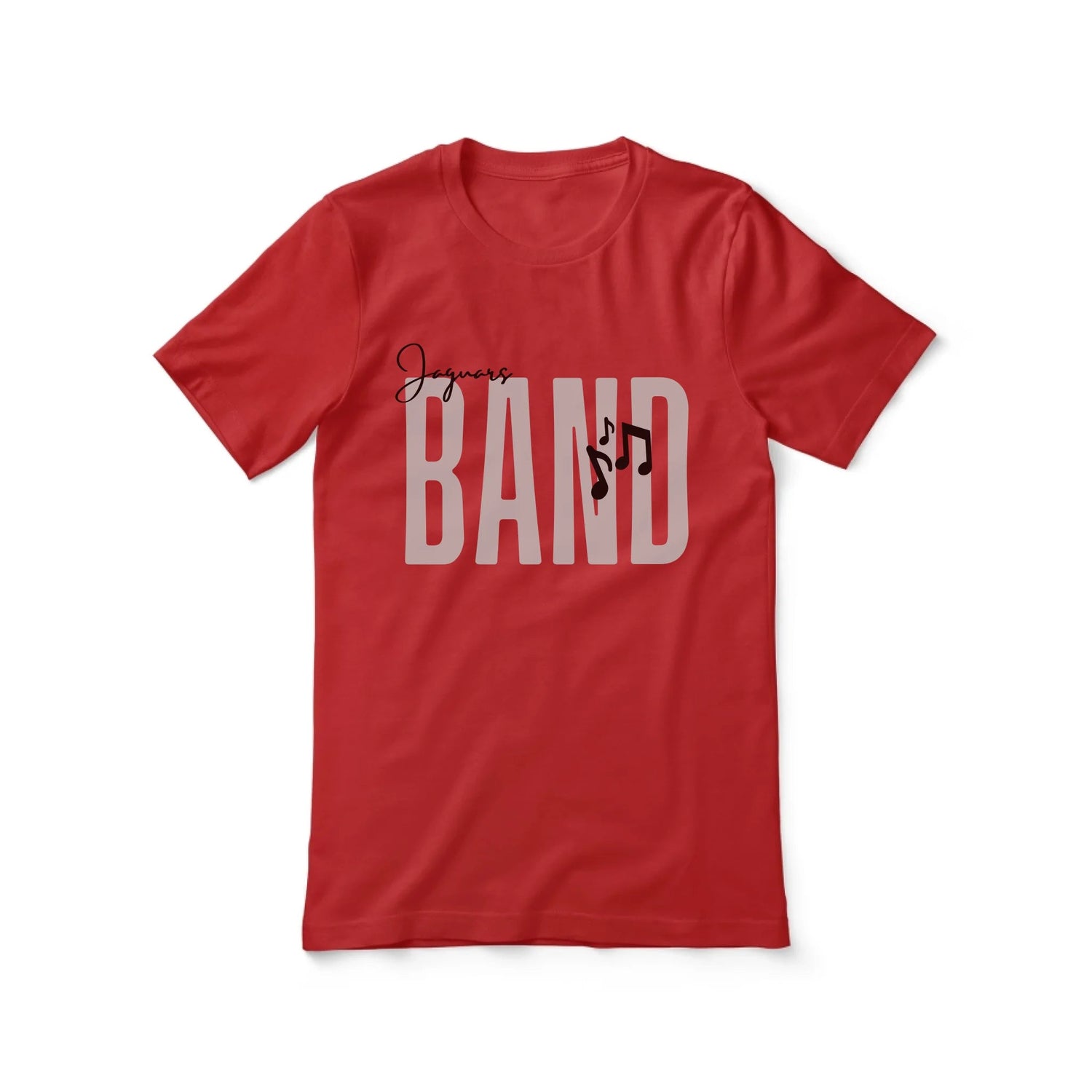 Personalized Band Shirt With Modern Bold Design on a Unisex T-Shirt