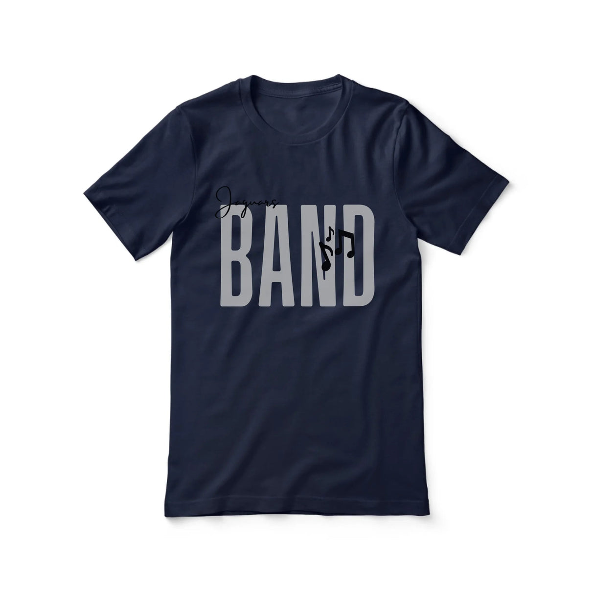 Personalized Band Shirt With Modern Bold Design on a Unisex T-Shirt
