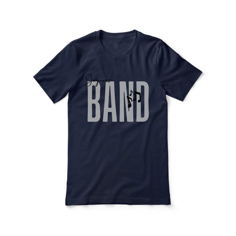 Personalized Band Shirt With Modern Bold Design on a Unisex T-Shirt