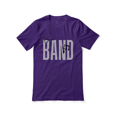 Personalized Band Shirt With Modern Bold Design on a Unisex T-Shirt