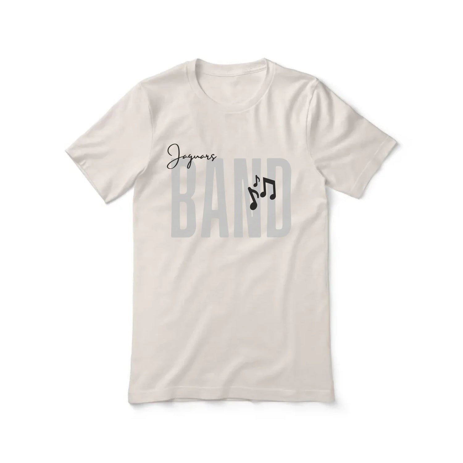 Personalized Band Shirt With Modern Bold Design on a Unisex T-Shirt