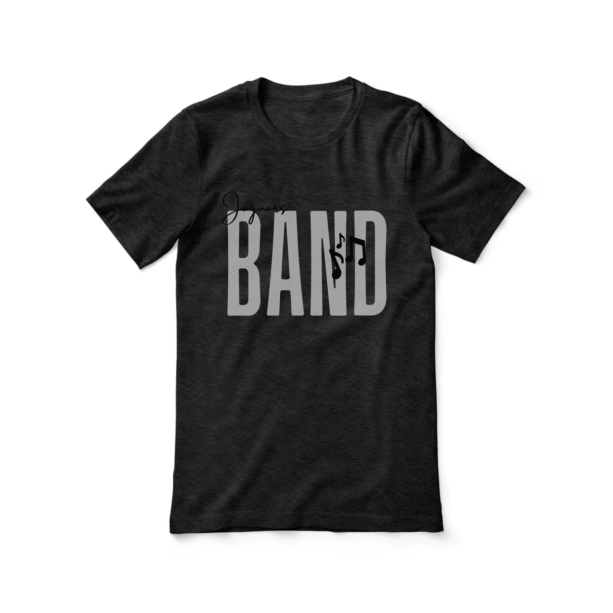 Personalized Band Shirt With Modern Bold Design on a Unisex T-Shirt