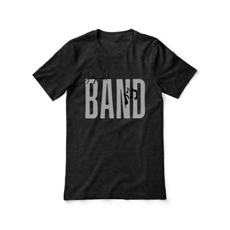 Personalized Band Shirt With Modern Bold Design on a Unisex T-Shirt