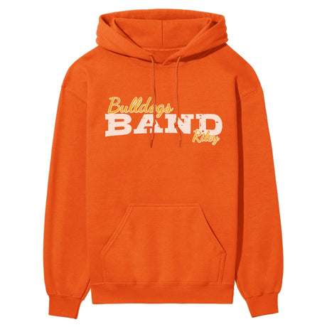 Custom Band Mascot and Musician Name on a Hoodie with a White Graphic