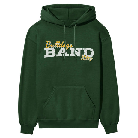 Custom Band Mascot and Musician Name on a Hoodie with a White Graphic