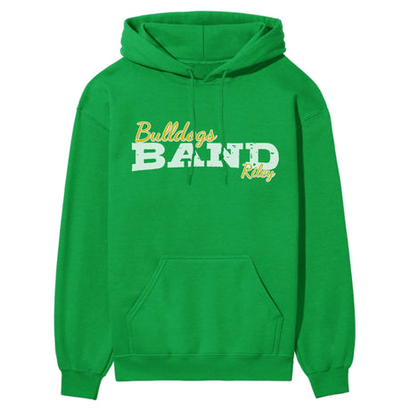 Custom Band Mascot and Musician Name on a Hoodie with a White Graphic