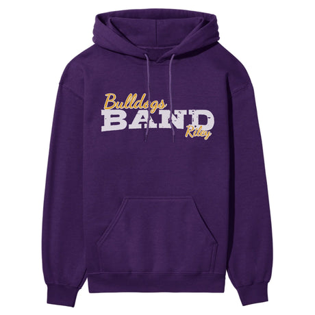 Custom Band Mascot and Musician Name on a Hoodie with a White Graphic