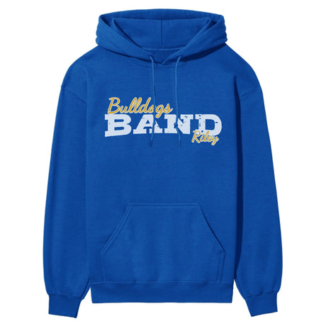 Custom Band Mascot and Musician Name on a Hoodie with a White Graphic
