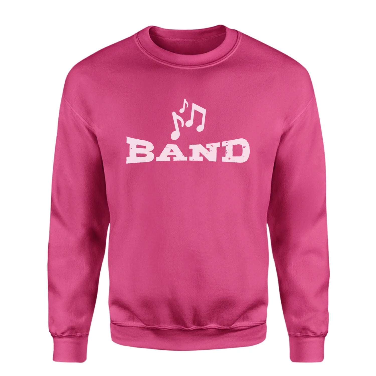 Basic Band with Musician Icon on a Sweatshirt with a White Graphic