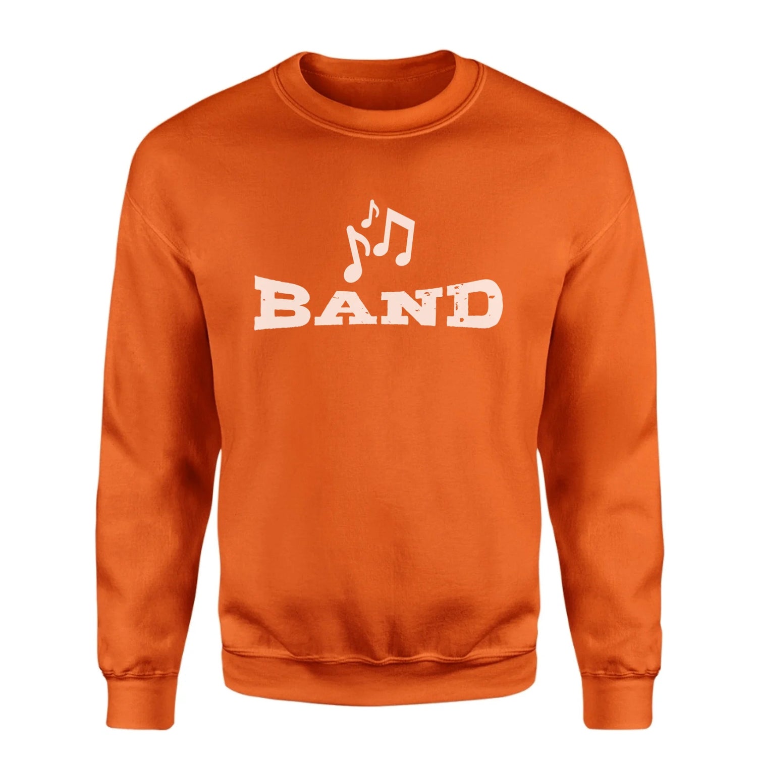 Basic Band with Musician Icon on a Sweatshirt with a White Graphic