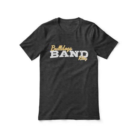 Custom Band Mascot and Musician Name on a Unisex T-Shirt with a White Graphic