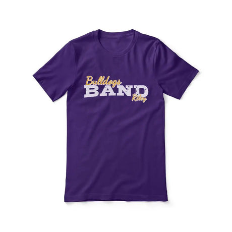 Custom Band Mascot and Musician Name on a Unisex T-Shirt with a White Graphic