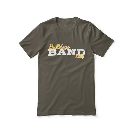 Custom Band Mascot and Musician Name on a Unisex T-Shirt with a White Graphic