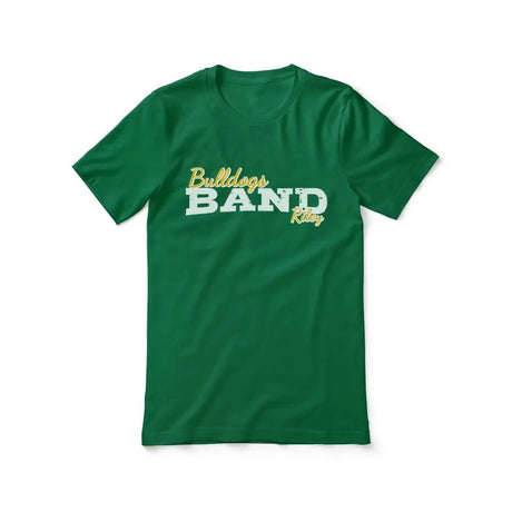 Custom Band Mascot and Musician Name on a Unisex T-Shirt with a White Graphic