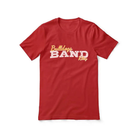 Custom Band Mascot and Musician Name on a Unisex T-Shirt with a White Graphic