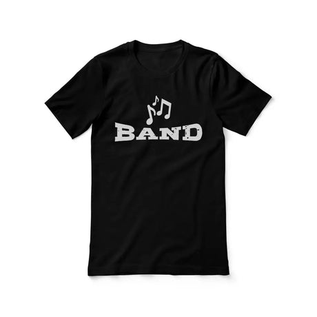 Basic Band with Musician Icon on a Unisex T-Shirt with a White Graphic
