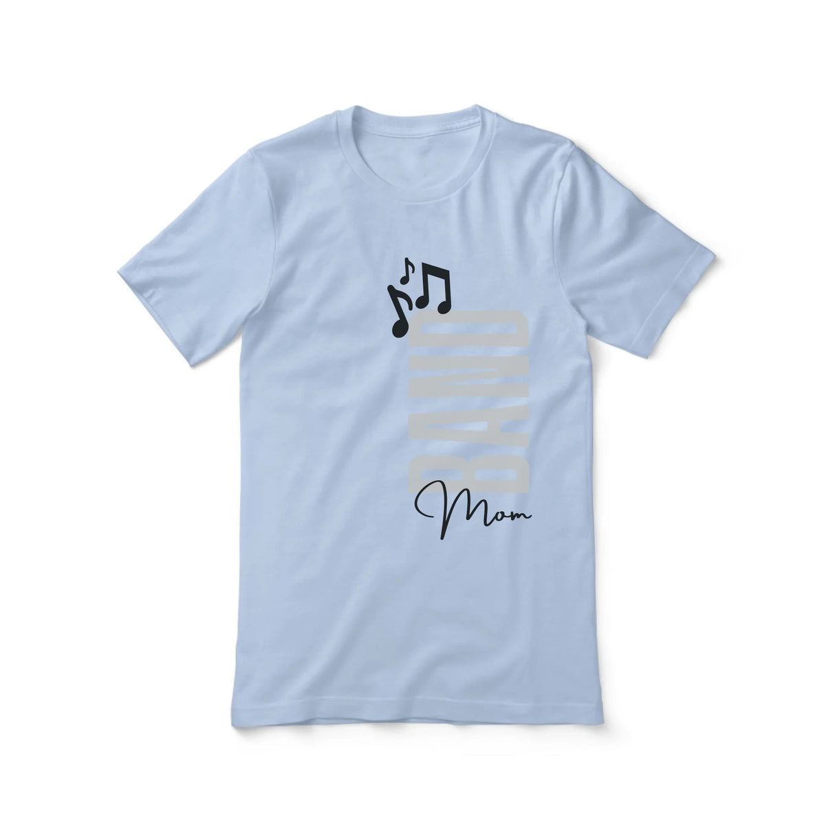 Personalized Band Mom Shirt With Mascot, Icon, and Musician Name on a Unisex T-Shirt
