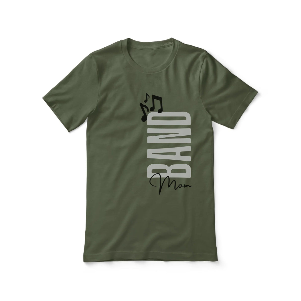 Personalized Band Mom Shirt With Mascot, Icon, and Musician Name on a Unisex T-Shirt