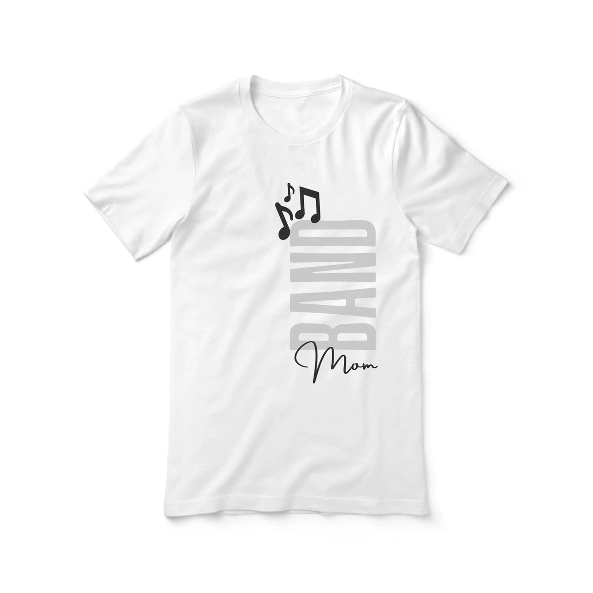 Personalized Band Mom Shirt With Mascot, Icon, and Musician Name on a Unisex T-Shirt