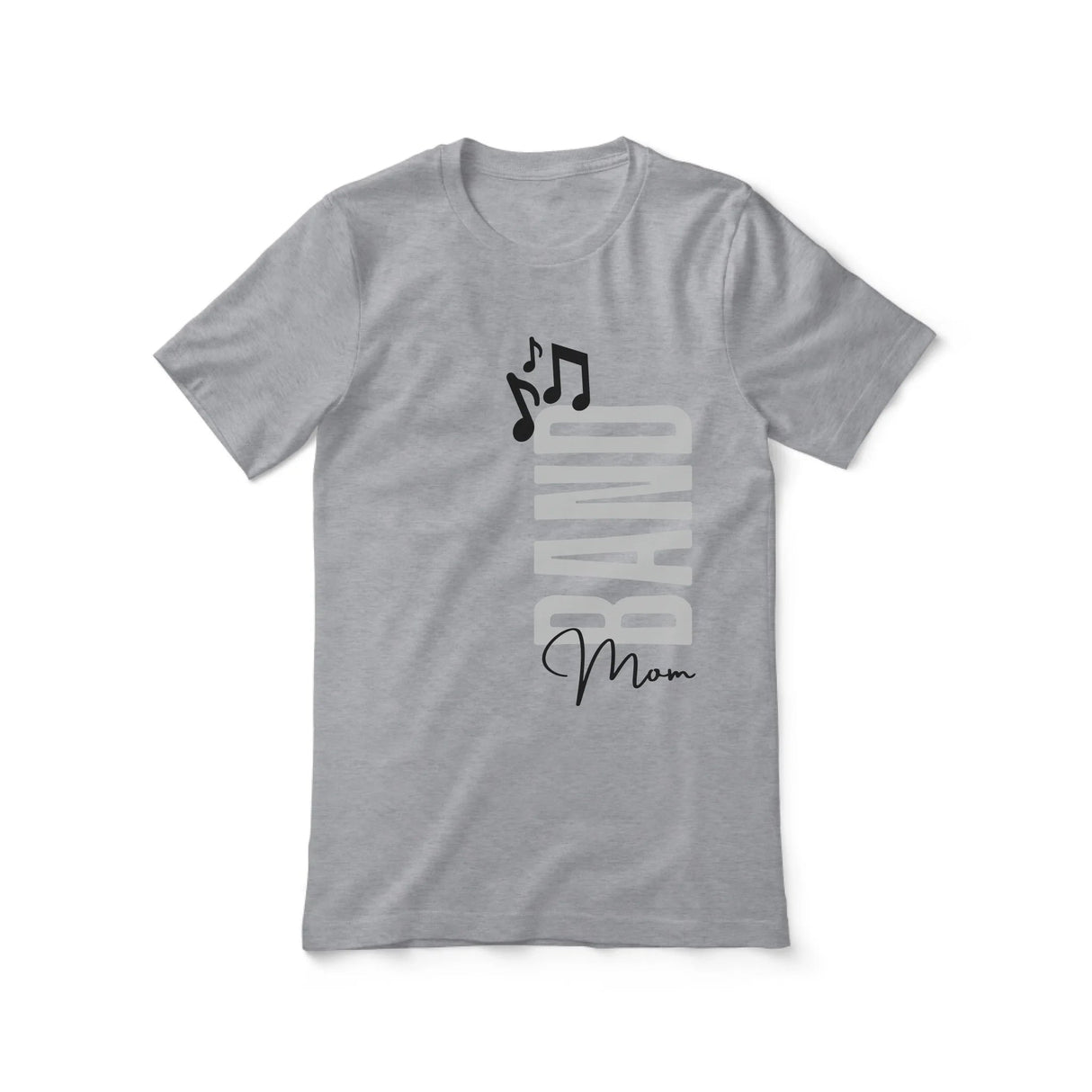 Personalized Band Mom Shirt With Mascot, Icon, and Musician Name on a Unisex T-Shirt