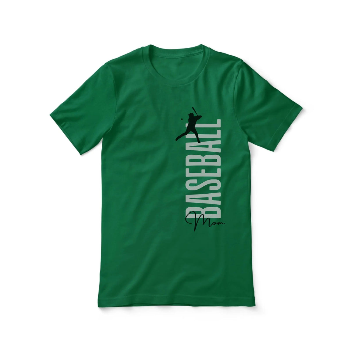 Personalized Baseball Mom Shirt With Mascot, Icon, and Baseball Player Name on a Unisex T-Shirt