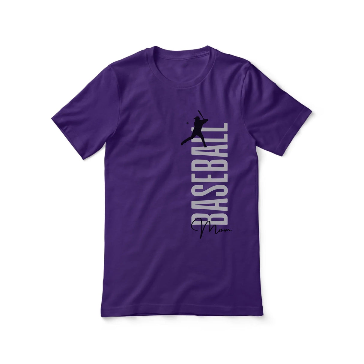 Personalized Baseball Mom Shirt With Mascot, Icon, and Baseball Player Name on a Unisex T-Shirt