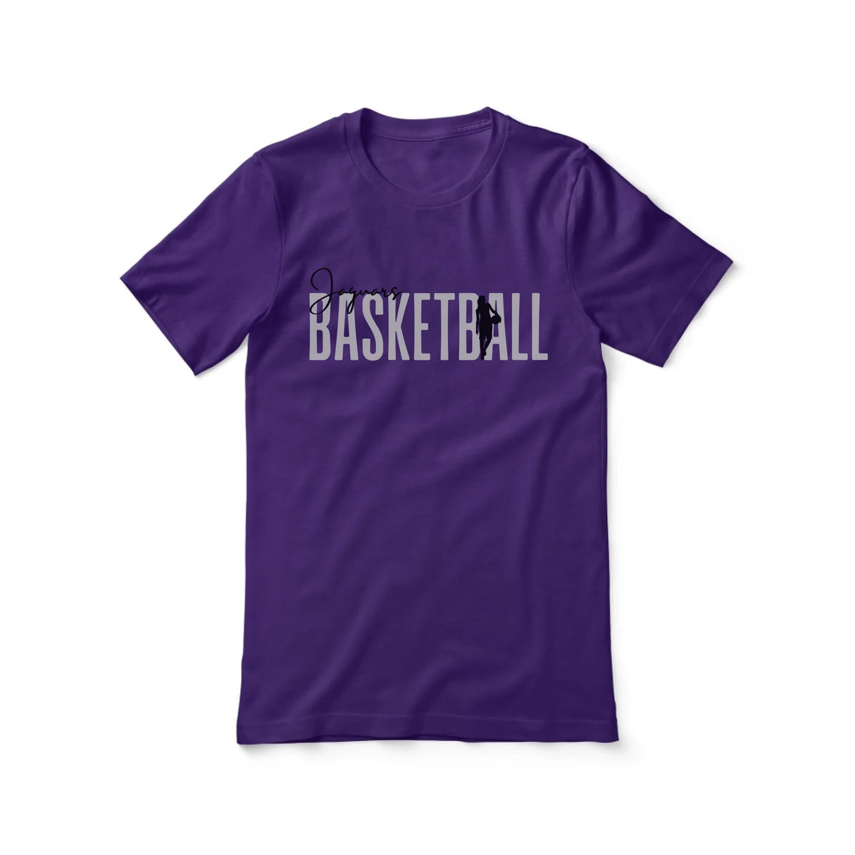 Personalized Basketball Shirt With Modern Bold Design on a Unisex T-Shirt