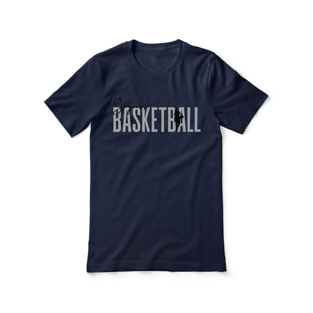 Personalized Basketball Shirt With Modern Bold Design on a Unisex T-Shirt