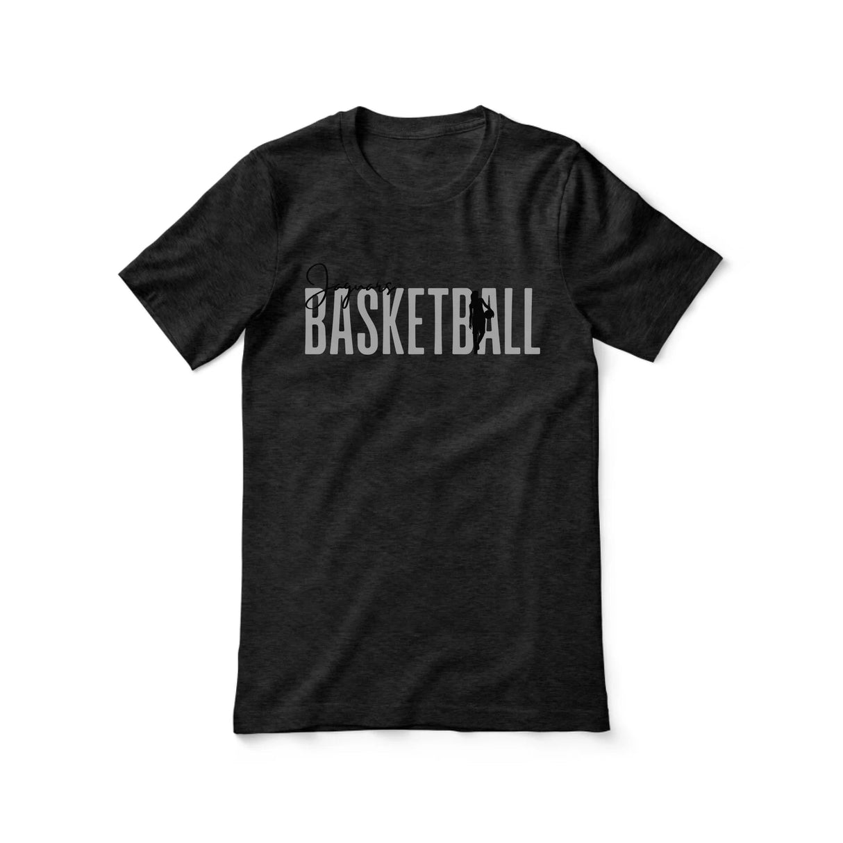 Personalized Basketball Shirt With Modern Bold Design on a Unisex T-Shirt