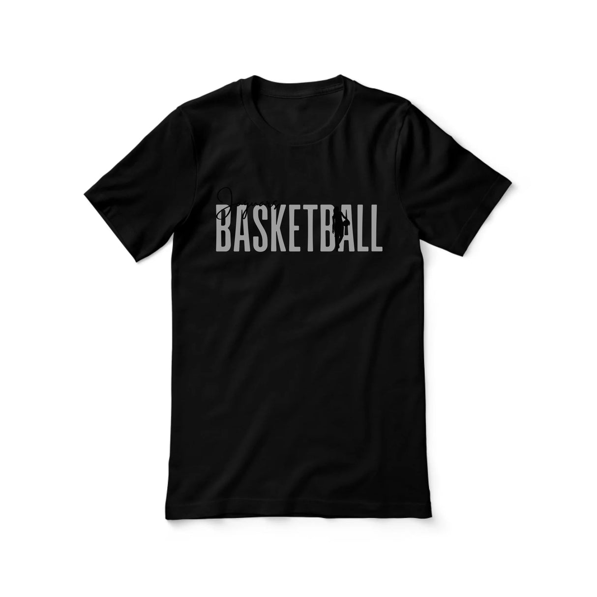 Personalized Basketball Shirt With Modern Bold Design on a Unisex T-Shirt