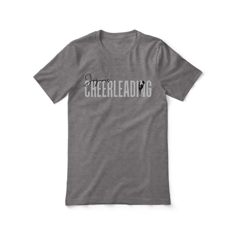 Personalized Cheer Shirt With Modern Bold Design on a Unisex T-Shirt