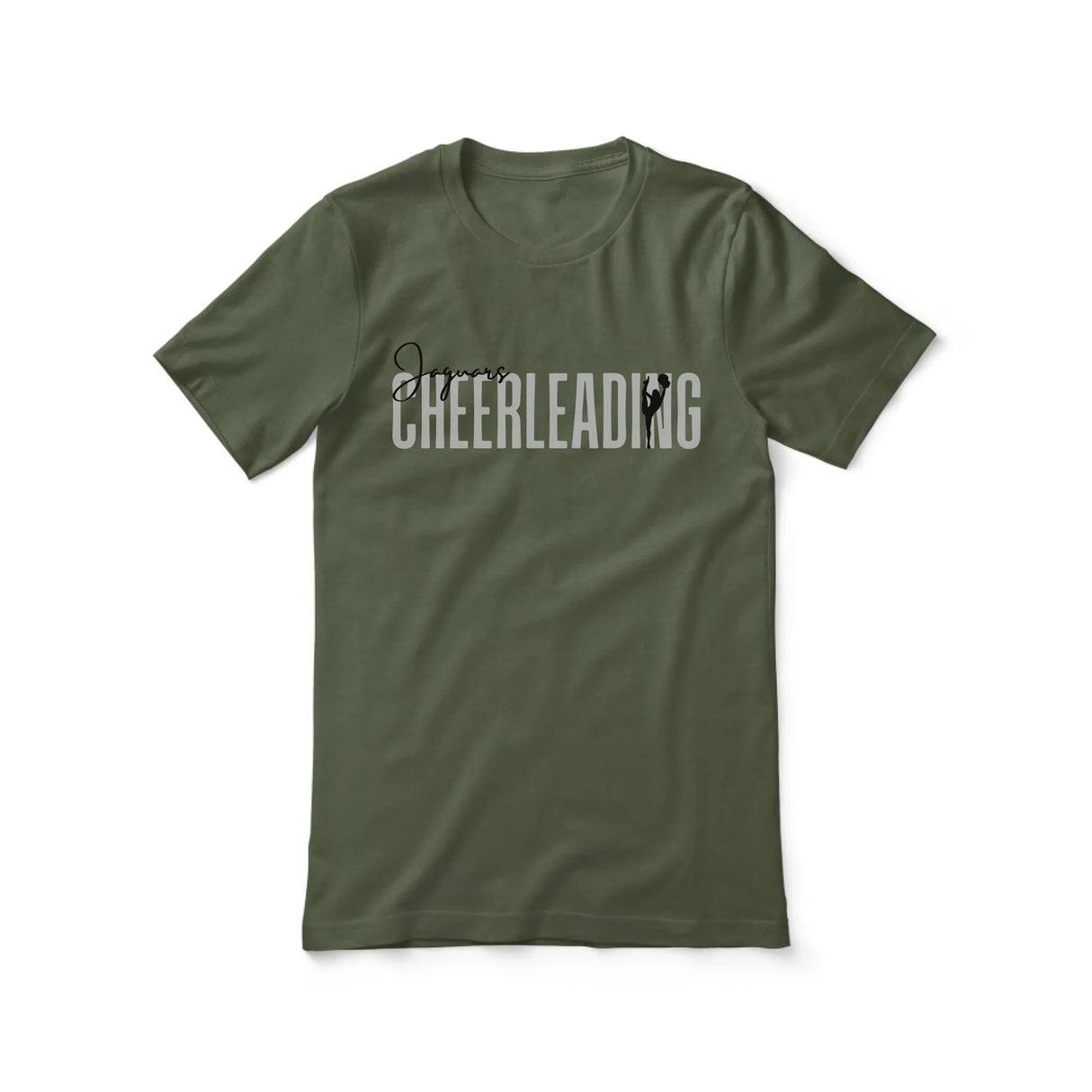 Personalized Cheer Shirt With Modern Bold Design on a Unisex T-Shirt