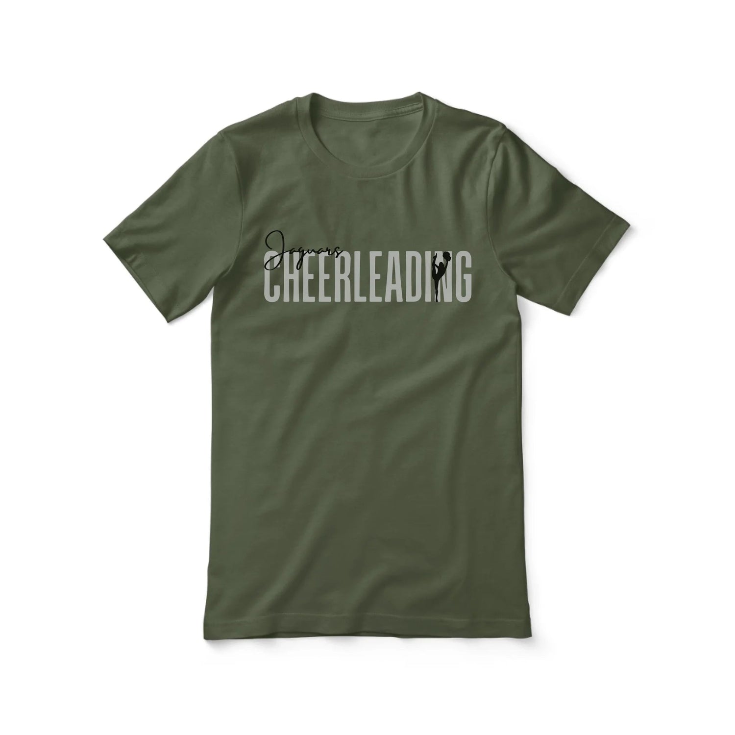 Personalized Cheer Shirt With Modern Bold Design on a Unisex T-Shirt