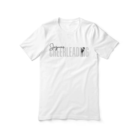 Personalized Cheer Shirt With Modern Bold Design on a Unisex T-Shirt