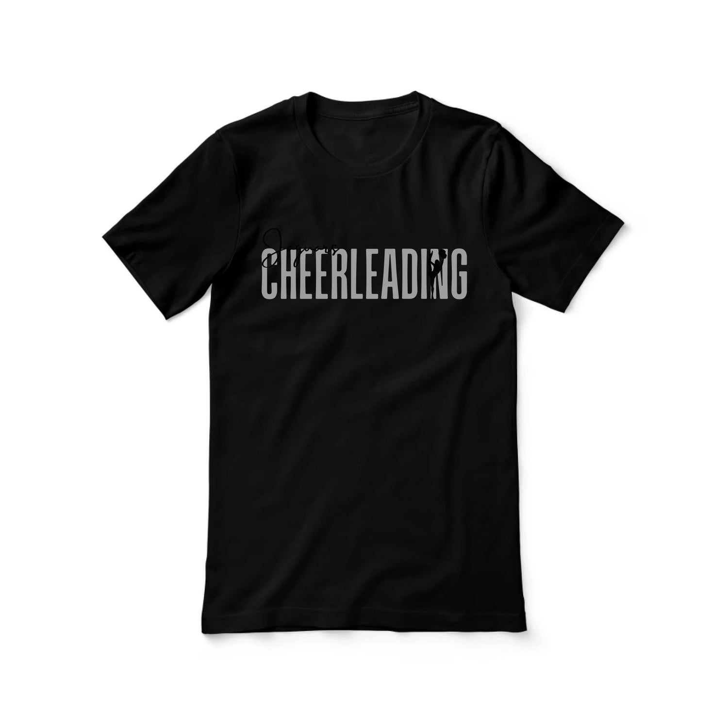 Personalized Cheer Shirt With Modern Bold Design on a Unisex T-Shirt