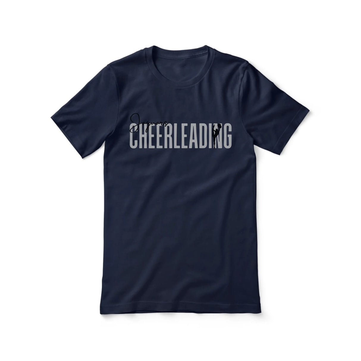 Personalized Cheer Shirt With Modern Bold Design on a Unisex T-Shirt