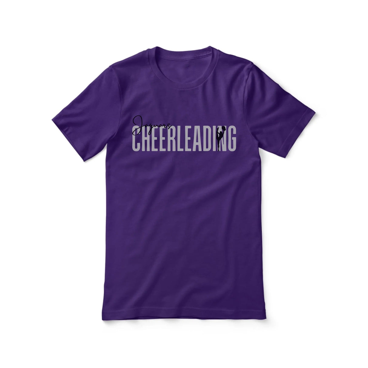 Personalized Cheer Shirt With Modern Bold Design on a Unisex T-Shirt