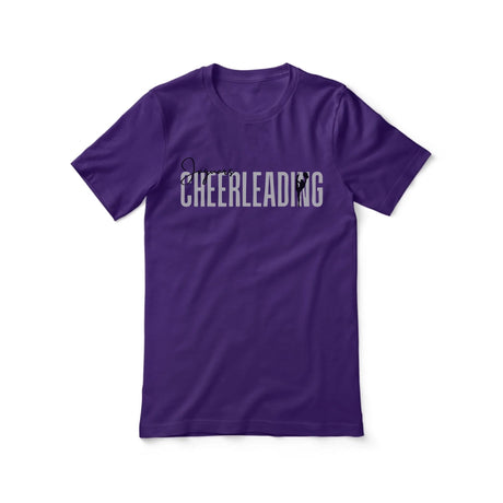 Personalized Cheer Shirt With Modern Bold Design on a Unisex T-Shirt