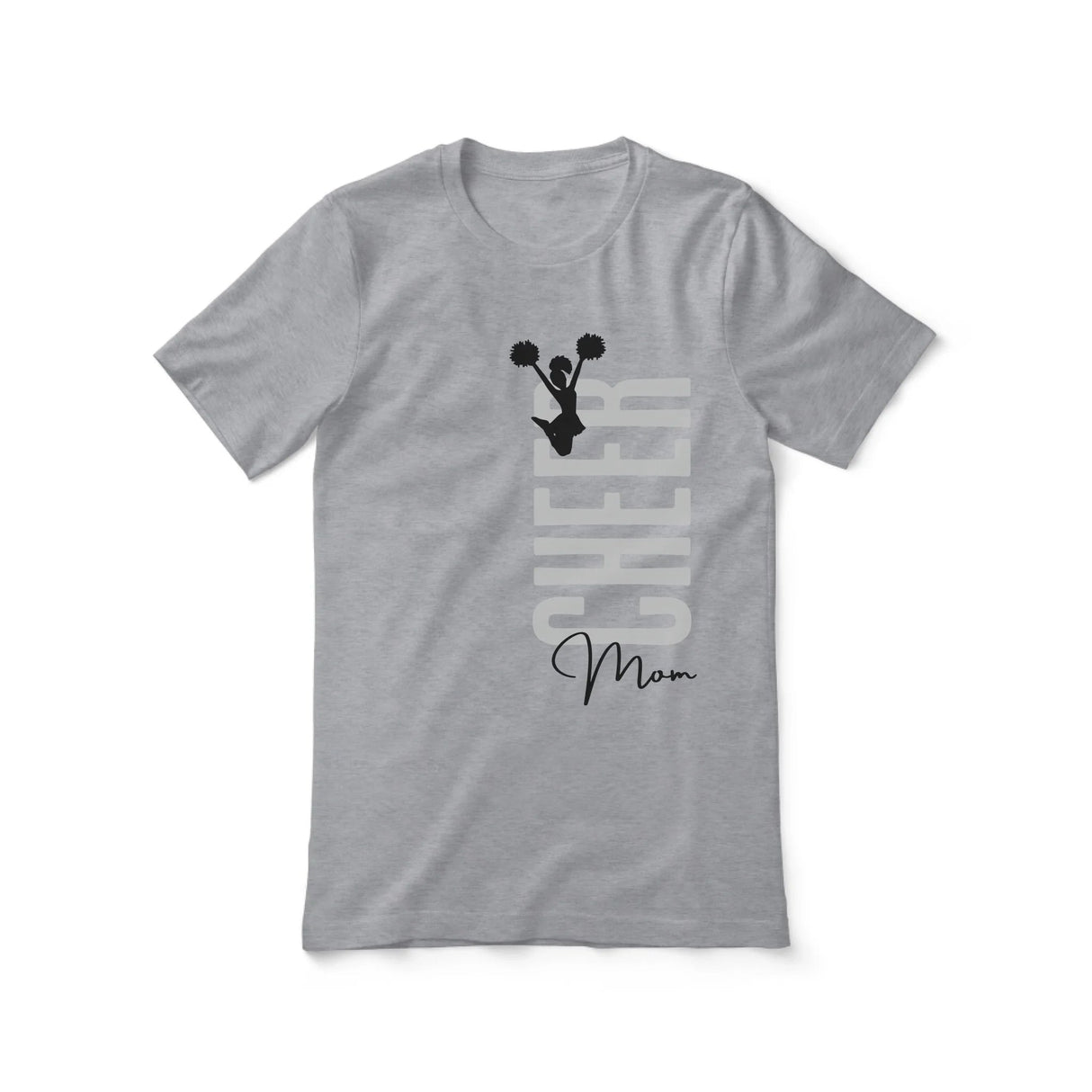 Personalized Cheer Mom Shirt With Mascot, Icon, and Cheerleader Name on a Unisex T-Shirt