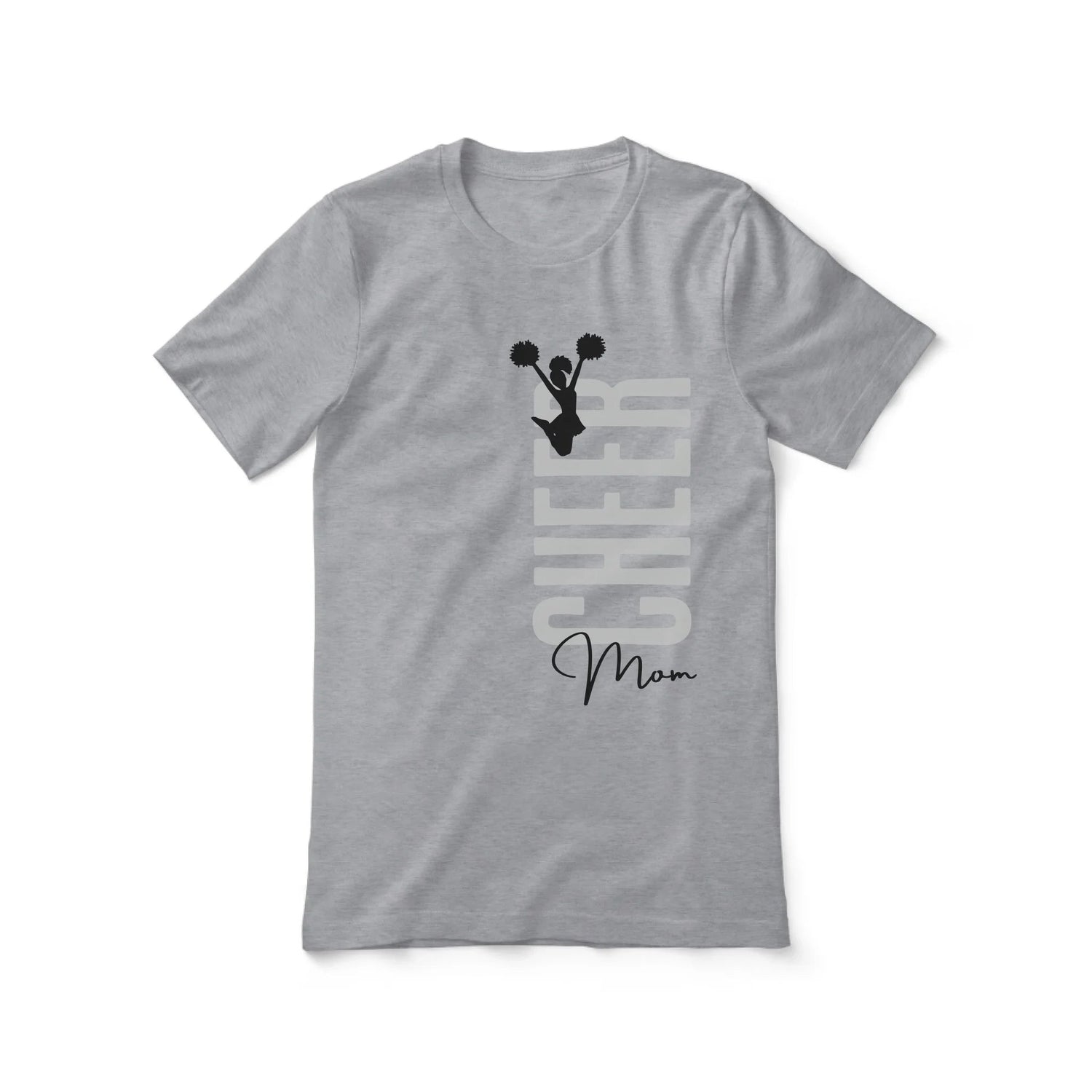 Personalized Cheer Mom Shirt With Mascot, Icon, and Cheerleader Name on a Unisex T-Shirt