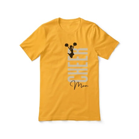 Personalized Cheer Mom Shirt With Mascot, Icon, and Cheerleader Name on a Unisex T-Shirt