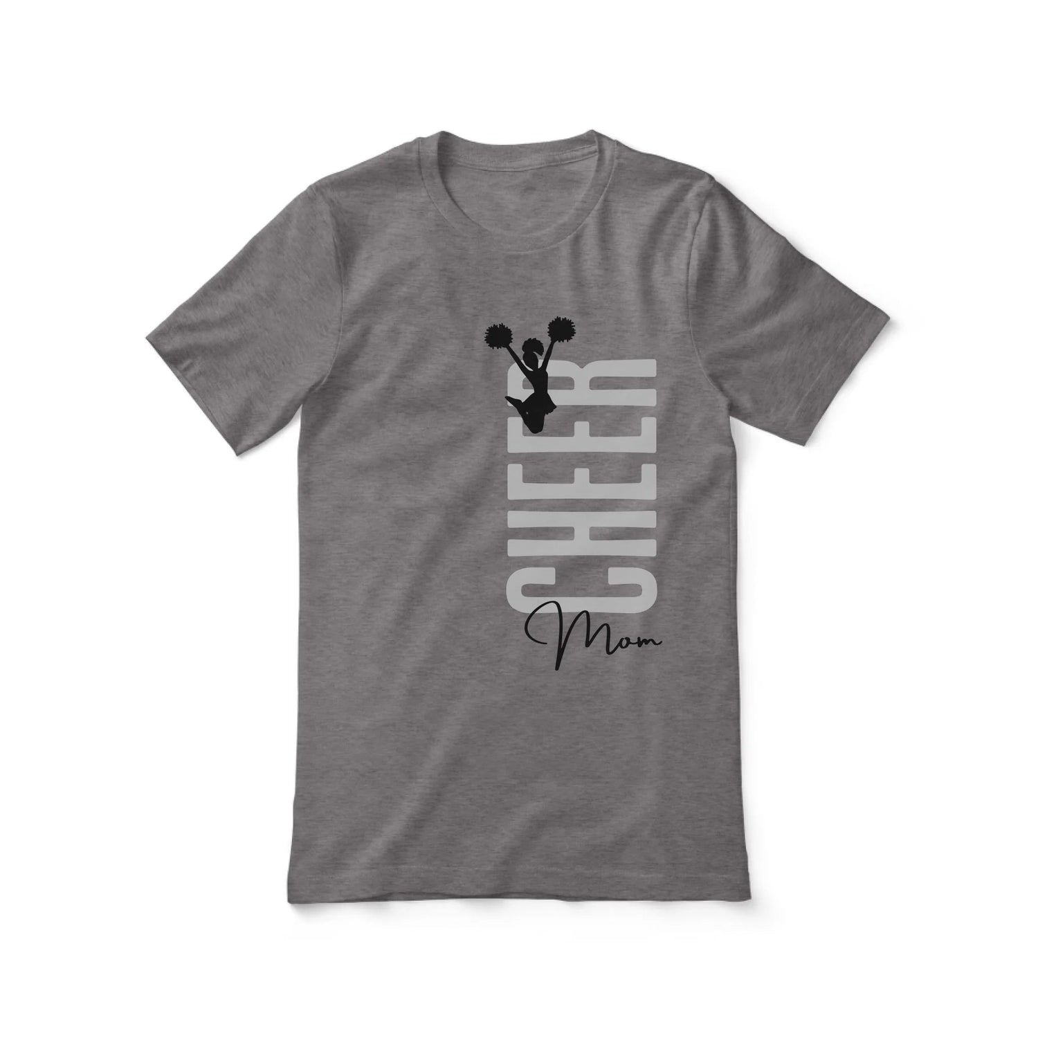 Personalized Cheer Mom Shirt With Mascot, Icon, and Cheerleader Name on a Unisex T-Shirt