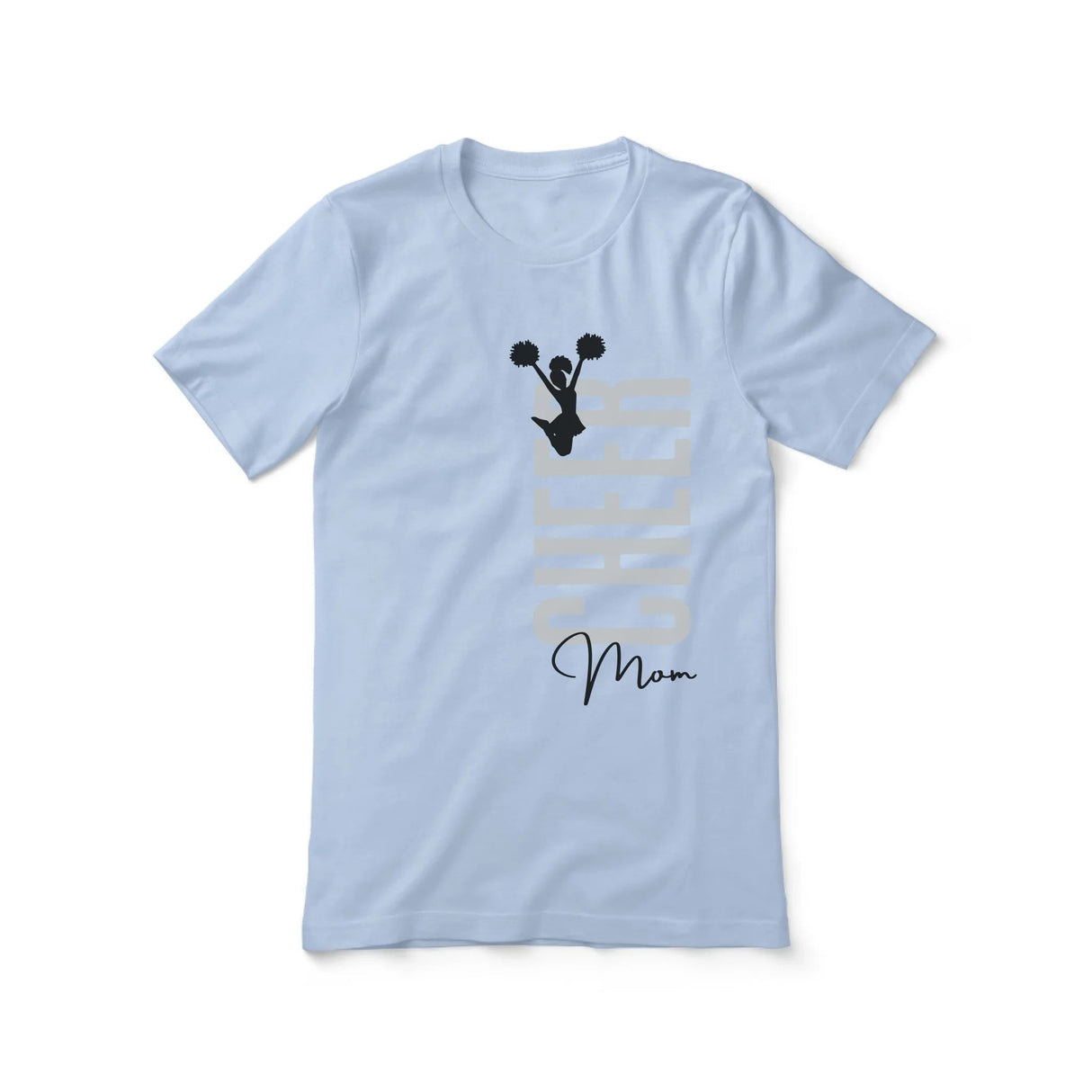 Personalized Cheer Mom Shirt With Mascot, Icon, and Cheerleader Name on a Unisex T-Shirt