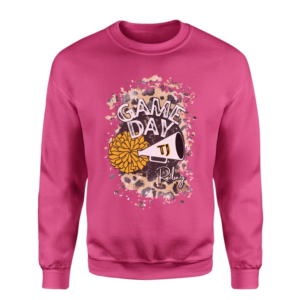 Custom Game Day Cheer Graphic on a Sweatshirt